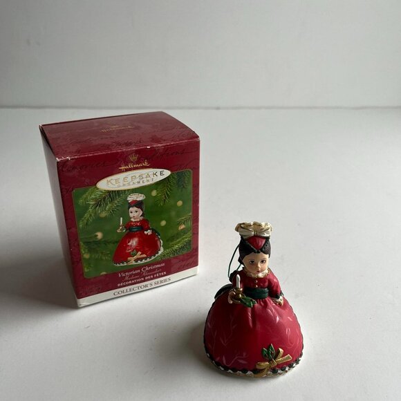 Vintage Hallmark Victorian Girl Candle Christmas Ornament - 2000s Keepsake - Picture 1 of 1